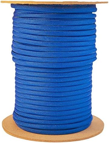 Our School Spirit 50' hank 100 ft hanks &amp; 1000 ft spools of paracord 550 Type III Parachute Cord 7 Strand (Royal Blue, 100)