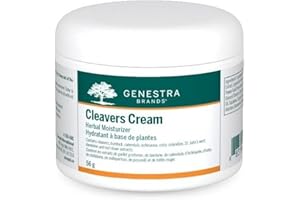 Genestra Brands Cleavers Cream | Herbal Moisturizer with Burdock, Calendula, Echinacea, Osha, Cleavers, Celandine, St. John's Wort, Dandelion and Red Clover Extracts | 2 Ounces