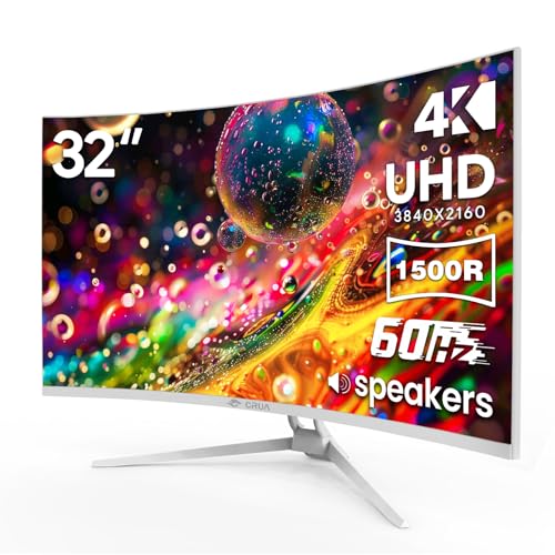 CRUA 32 inch 4K UHD Curved Monitor