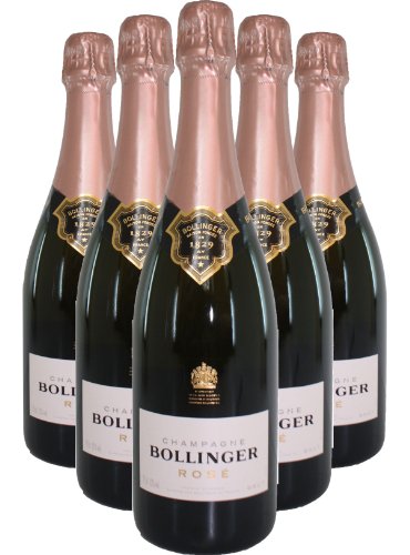 Bollinger Rosé Champagner 6 Flaschen, Set 6 x 750ml