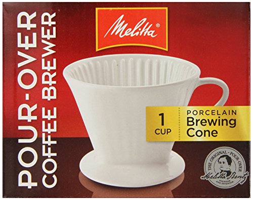 Click Here to See More Images Melitta 64101 Porcelain #2 Cone Brewer