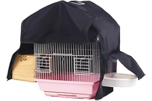 AkNebriax Bird Cage Cover Night Blackout Windproof Shading Cloth,Animal Privacy Birdcage Cover. for Parrot Conures Macaws cag