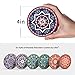 LIFVER Drink Coasters, Mandala Style Absorbent Coaster Sets, Avoid Furniture Being Scratched and Soiled, Suitable for Kinds of Cups, 4 Inches, Set of 6