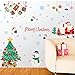 Christmas Window Stickers Removalble Wall Decals DIY Home Decor Glass Door Decal Showcase Stickers Decoration for Christmas New Year Santa Claus