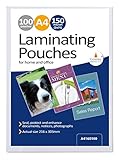Laminating Pouches 150 Micron, 100 Pack, A4