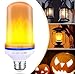 NSEN Flame Light Bulbs, Flickering Light Bulbs, E26 Base LED Bulb, Upside Down Effect, Flicker Bulb or Halloween Decorations/Hotel/Bar Party Decoration (Orange)