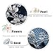 Unicra Bride Wedding Hair Vine Pearl Hair Piece Silver Headpiece Bride Hair Accessories for Women and Girls (19.7 Inches) (Silver)