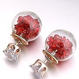 Joylive Crystal Ball Stud Earrings Women Bubble Earrings Pendientes Femenino Earpins 1Pair