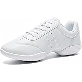 LANDHIKER Cheer Shoes Girls White Dance Shoes Youth Cheerleading Sports Training Athletic Comfortable Shoes Flats Girl