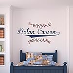 Personalized Name Baseball Wall Decal