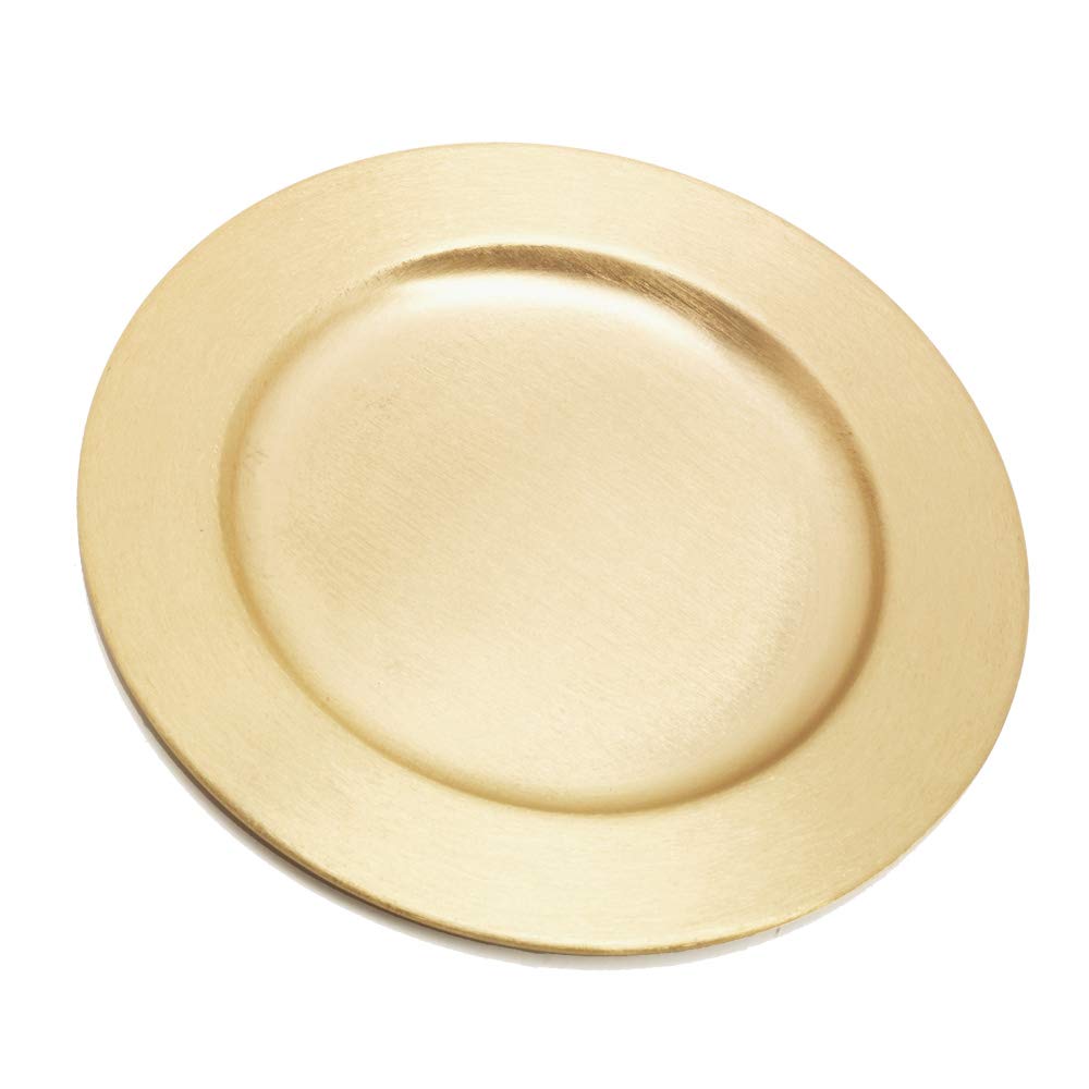 NKlaus Candle Plate Ø 14cm Aluminium Gold Decoration Plate Round Thickness 0,5cm Communion Candle Holder Pillar Candles Paper Lanterns 2821