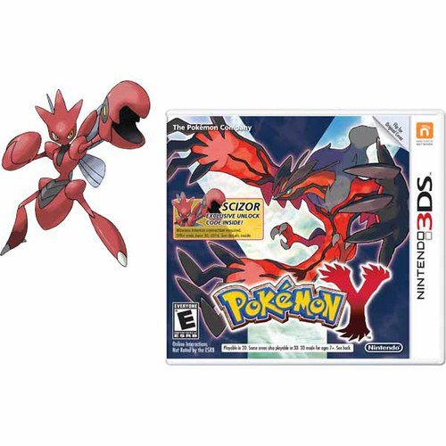 Pokemon Y - Exclusive Scizor Unlock Code Included (Offer ends on June 30, 2014) [Nintendo 3DS]