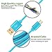 HI-CABLE Micro USB Cable 10Ft(2-Pack) Nylon Braided Long Cord USB 2.0 A Male to Micro B Fast Charging Cable for Samsung Galaxy S7 S6 Edge,Note 5/4,LG G4 G3,Moto G5 Plus,PS 4,HTC One M9 M8 M7 (Blue)
