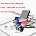 Wireless Charger Station Qi-Certified Ultra Fast Charging Dock, Adjustable 5000mAh Power Bank Charger Stand with LED Indication Compatible with Most Device (Back)