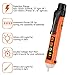 ZOTO Non Contact Voltage Tester, AC Voltage Detector Pen Circuit Tester Tool 12-1000V with Screwdriver and Led Flashlight Beeper (orange)