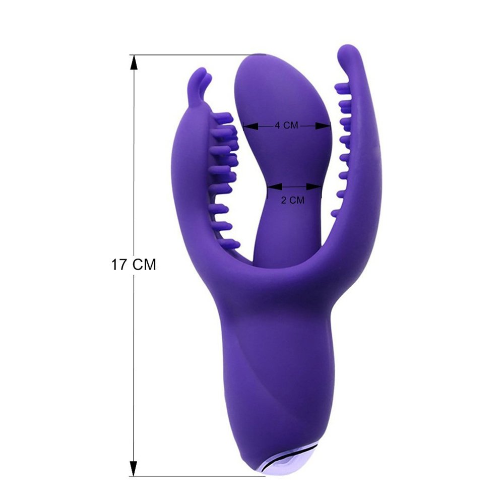 Triple Vibratoren 3-Punkt Vibrator Sux Butterfly für Sie mit Klitoris und Anusreizarm aus Silikon Teaser Play