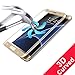 Galaxy S7 Edge Screen Protector,(Full Screen Coverage) Ultra Tempered Glass Anti-Scratch Shield Max Clarity Touch Accuracy Screen Protector by StarryBay (s7 Edge-Golden)
