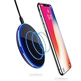 Wireless Charger, Ubegood Wireless Charging Pad for iPhone X, iPhone 8/8 Plus, Galaxy S8/Note 8, Nexus 4/5 / 6 (with all Qi Enabled Phones), Black