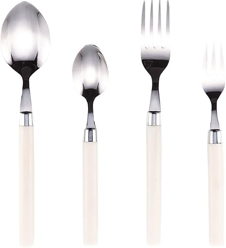 Amazon Co Jp パール金属 カトラリー 8本 セット アイボリー スプーン フォーク ペール B 1417 ホーム キッチン