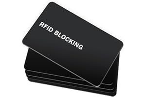 9toa RFID Blocking Card - 5 Pack, Contactless NFC Credit Card ID Protection Safe Bank Card Passport Entire Wallet Purse Shield Protector Blocker Guard (Pack of 5)