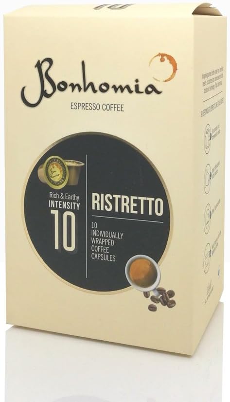 Bonhomia Ristretto 10 Coffee Capsules- Intensity 10- Nespresso Compatiable