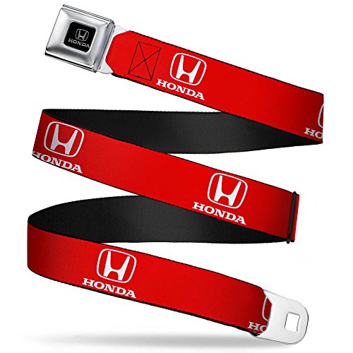 Honda Logo Red White Webbing Seatbelt Belt Fashion Belt Kids