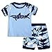 Dizoon Little Boys Shark Short Sleeve Pajamas Sets 2 Pieces