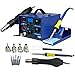 Super Deal PRO 2in1 Soldering Station 862d+ SMD Hot Air Rework Station Soldering Iron Station LED Display W/4 Nozzle