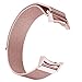 Gear S2 Bands Cbin Stainless Steel Metal Magnetic Milanese Mesh Loop Replacement Strap Wrist Band With Adapters For Samsung Gear S2 Smart Watch Rose Gold