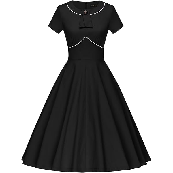 Amazon.com: BABEYOND Womens Vintage Flapper Dress 1920s Black : Clothing,  Shoes & Jewelry