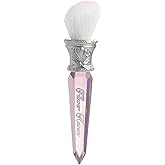 Flower Knows Shell's Jewel Angled Blush Brush,Soft Powder Blush Brush For Cheeks,Face Makeup Brush For A Sculpted Look,Lightweihgt(Crystal Pink)