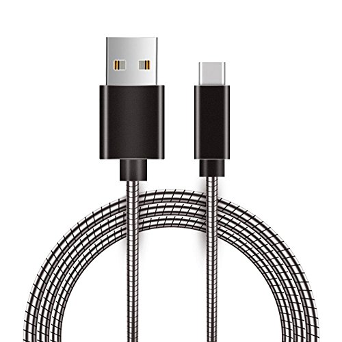 USB Type C Cable, LUXMO PREMIUM 3.3ft USB C to USB A Fast Charging Cable for Samsung S8 S8 Plus Note 8, LG V30 V20 G6 G5, Google Pixel 2/2 XL, HTC 10, Power Bank and Portable Charger-2 Pack(Grey)