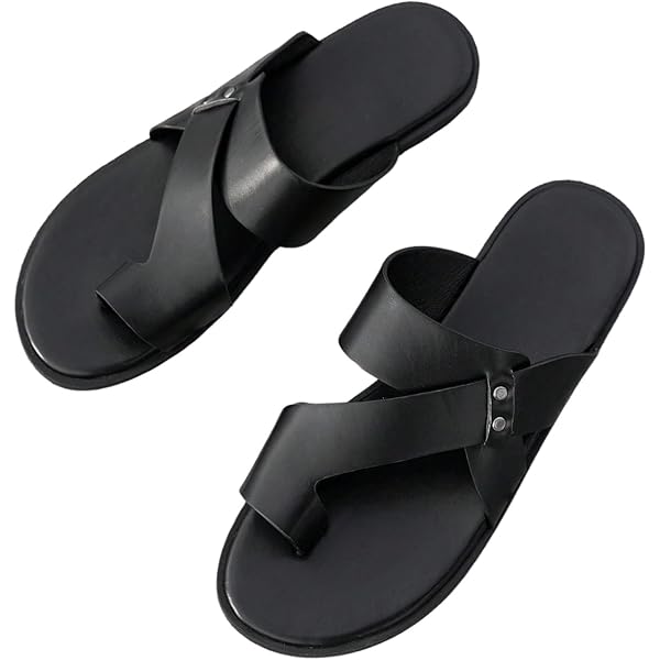 Amazon.com | Verdusa Men's Leather Sandals Casual Slides Amazon.com | Verdusa Men's Leather Sandals Casual Slides