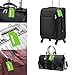 Silicone Luggage Tag with Name ID Card Perfect to Quickly Spot Luggage Suitcase (Plane 2Pcs Green)