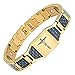 Willis Judd Christian Jesus Crucifix Cross Blue Carbon Fiber Titanium Magnetic Bracelet with Gift Box and Link Adjuster Tool