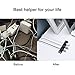 CSHope Magnetic Cable Holder Cable Clips Organizer Multipurpose Cord Management for All Wires( 2 Pack, Black and White)