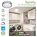 12 Inch Dimmable LED Ceiling Light, 15W [100W Equivalent] 1050lm 4000K BN Finish Saturn Flush mount Ceiling Lamps, ETL Listed for Hallway, Bathroom, Kitchen, Bedroom, Restroom, Walk In Closet