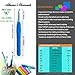 3 PCS Crochet Hooks Set w/Ergonomic Soft Grip Handles - New Size K Hook a.k.a 6.5mm 7mm 8mm (L) - Longer Shaft Than Others To Allow More Yarn Loops - EXCLUSIVE ONLY - Perfect For Arthritic Hands