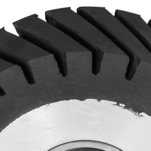 Happybuy 6x2inch Belt Grinder Rubber Wheel Serrated Rubber Contact