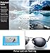 Mens Fashion Brand Rimless Oversized Aviator Protection Mirrored Polarized Sunglasses