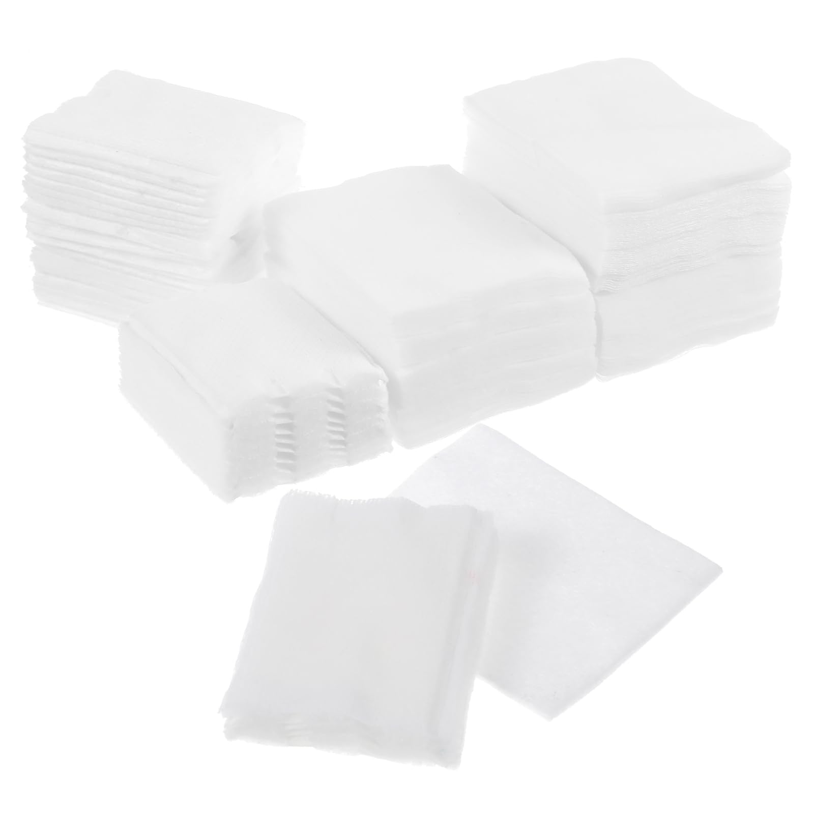 500 Pcs Square Makeup Cotton Pads, Makeup Remover Cotton Pads Cotton Soft Lint Free for Removing Makeup,Double-Side Save Water100 Thick +400 Ultra-Thin for Makeup Remover Cleansing & Daily Skin Care