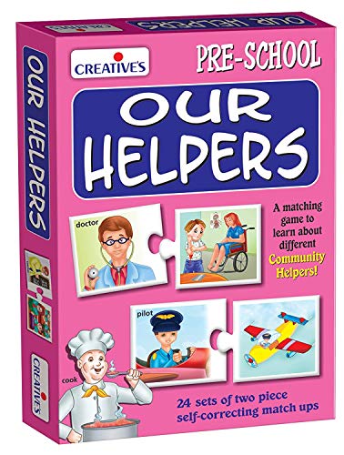 StonKraft Preschool Learning Toys - Our Helpers | Educational Toys | Learning Games | Matching Games for Kids & Toddlers | Community Helpers