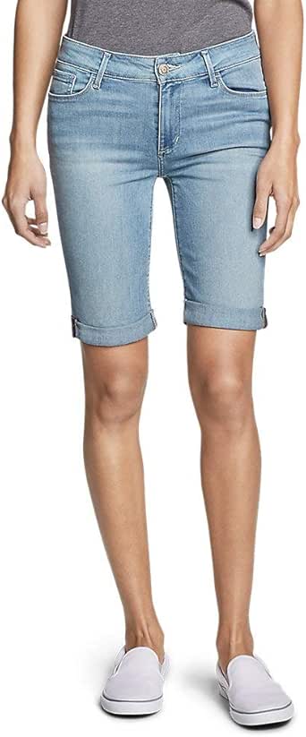Eddie Bauer Women's Elysian Bermuda Shorts, Faded Indigo Regular 0 at Amazon Womenâs Clothing store
