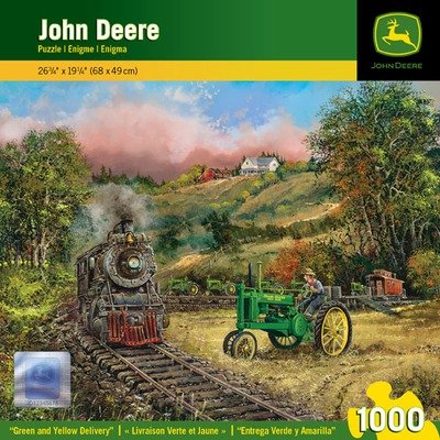 1000-Piece Green and Yellow Delivery Puzzle Art by Ted Blaylock