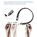 Bluetooth Headphones Bluenin Wireless Headphones Neckband Retractable Earbuds Noise Cancelling Stereo Headset Sport Sweatproof Earphones with Mic for iPhone Andriod Cell Phone Tablets TV (Black)