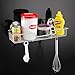 SANNO Suction Cup Shower Caddy Storage Combo Organizer, No Damage Bath Shelf Suction Cup Shower Basket,Rustproof Wire Bathroom Accessories - Rustproof Stainless Steel