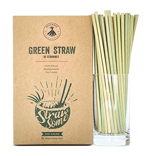 Strawmee Green Straws, Bio Gastronomie Trinkhalme, ideal für Bars, Restaurants, Hotels und Cafés, plastikfrei, Einweg… – Bild 2