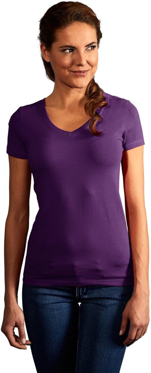 Damen T Shirt V Neck