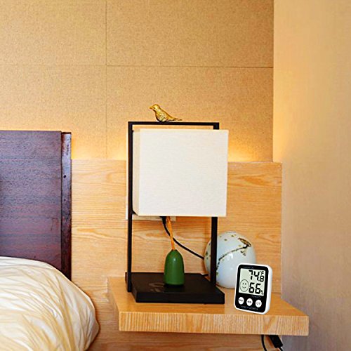 Digital Thermometer Indoor Hygrometer Humidity Meter Temperature Monitor Large LCD Display Max/Min Records for Home Car Office by SoeKoa