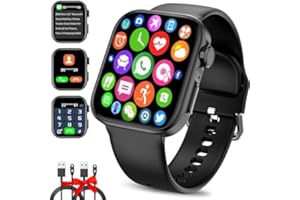 SAKIOO Smart Watch for Android and iOS Phones Women Men, 2024 1.81'' Bluetooth Smartwatch Full Touch Screen Answer/Make Call/Text Waterproof Smart Watches, Fitness Tracker Smart Watches for Outdoor Sports